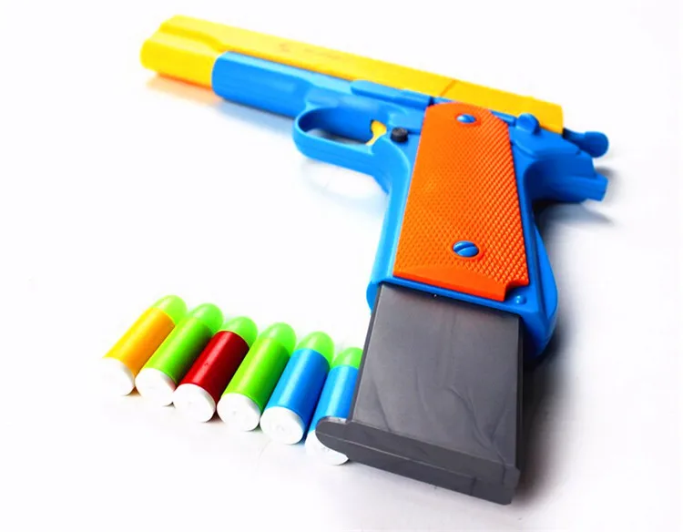 Nerf Toy Gun Pistol Classic Kids Sniper Strike Fun Dart Guns Or 10x Soft Bullets