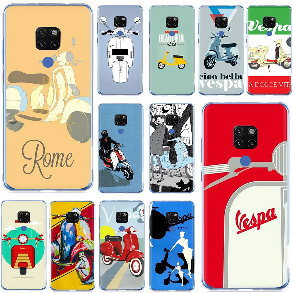 Жесткий чехол Vespa Scooter для телефона Huawei Mate 10 20 30 Pro Nova 2i 3i 3 5i Lite Y5 6 7 9 2017 Prime