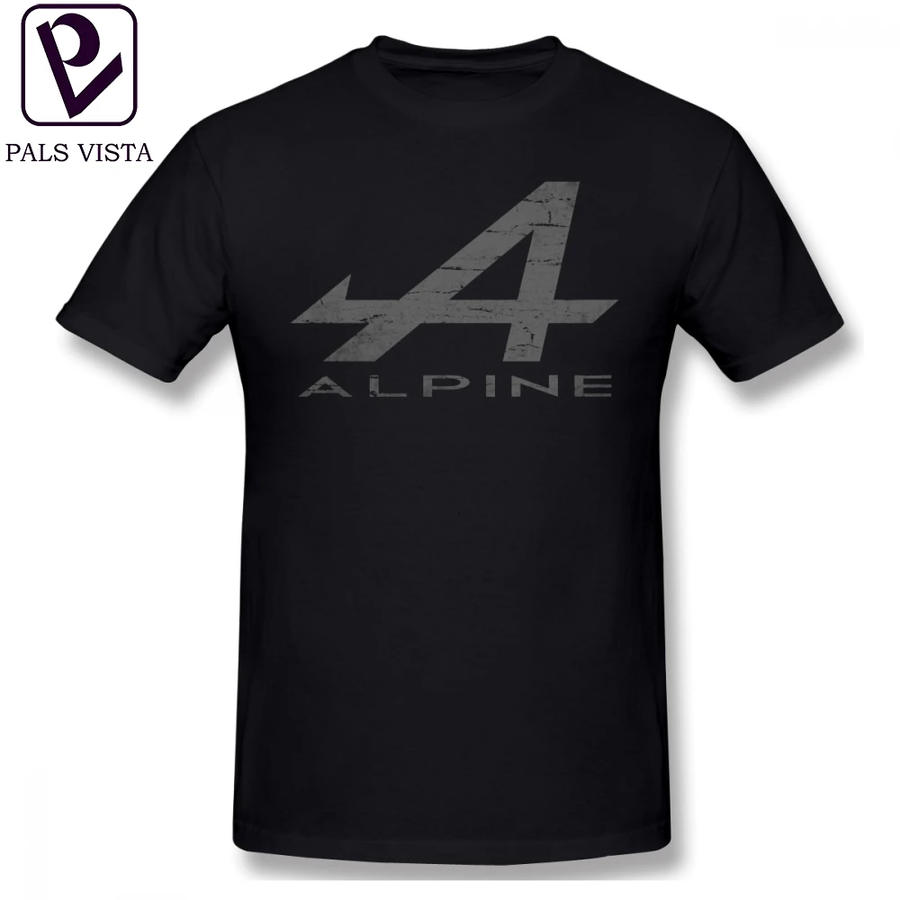 

Renault T Shirt Alpine Alphabet Logo WHT Distressed T-Shirt XXX Cute Tee Shirt Male Short Sleeves Fashion Print Tshirt