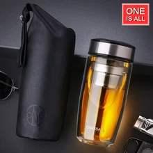 Hochwertige Doppelwandige Kaffeetasse Mein Flaschen Wasser Tasse Tumbler Glas Tassen wth Tee Filter Büro Trinken Kaffee Wasser tassen