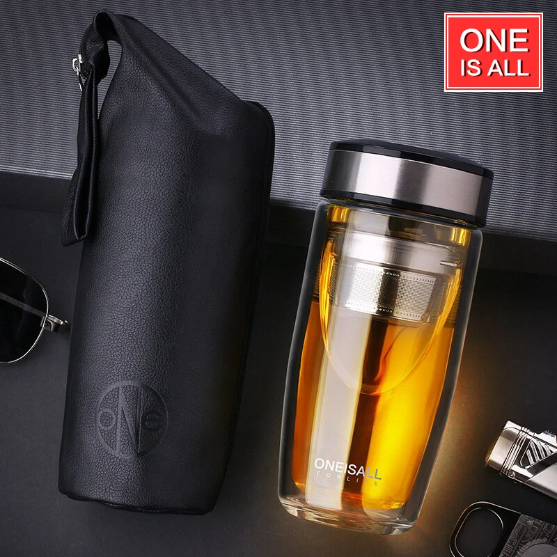 High Grade Double Portable Business Ideas Cover Glass Filter Office Cup Men S And Women S