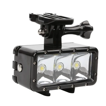 

30M Diving LED FlashLight Waterproof Light Underwater Lighting for Hero6/5 for Xiaoyi 4K SONY h9 SJCAM SJ4000 SJ5000