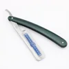 Straight Razor Folding shaving razor Gold dollar Model 100 Stainless Steel blade sharp Green handle with gift box 10PCS/LOT NEW 5