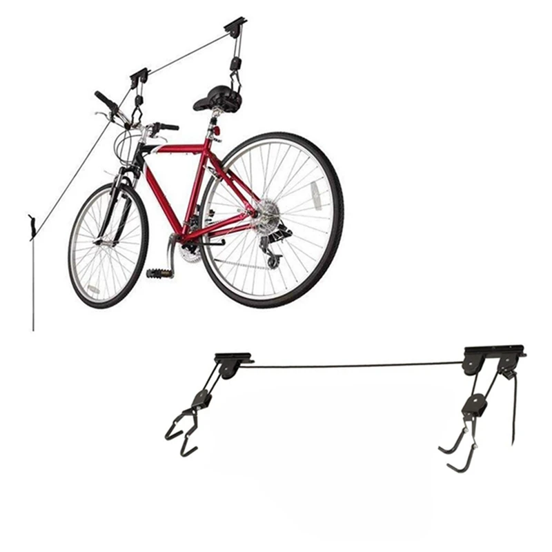 Bicycle Lift Ceiling Mounted Hoist Storage Garage Bike