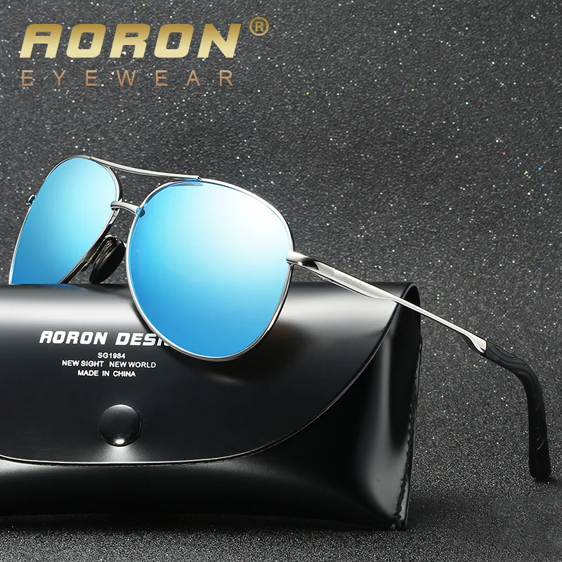 Aoron Men's Polarized Sunglasses 2018 New Colorful Sunglasses Fashion Classic All-weather Vintage Driving Glasses 8013