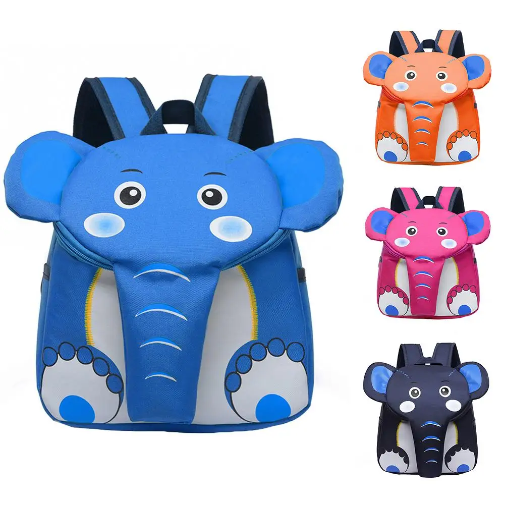 

Children Travel School Kawaii Cartoon Elephant Backpack Canvas Shoulder Bag