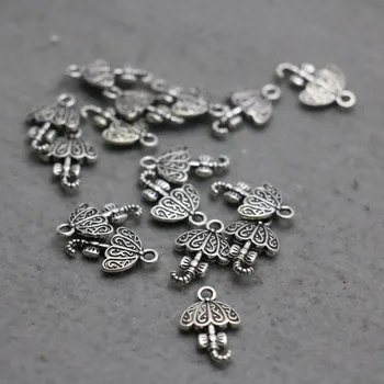 

10PCS Hot wholesale Snap Fittings for Accessory Metal Umbrella DIY Alloy Silver-plate components Findings Jewelry Making Design