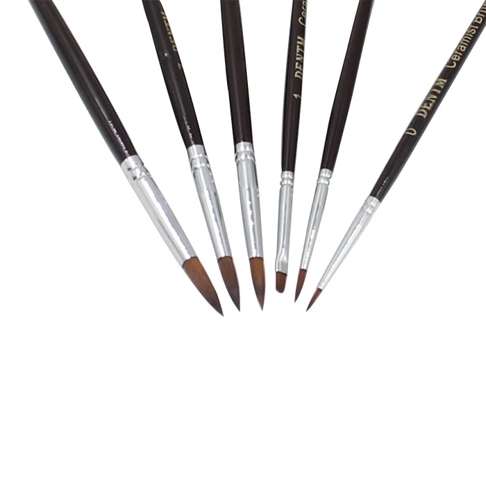 Dental Porcelain Pens Oral Care 6 Dental Porcelain Ceramic Ermine Brush