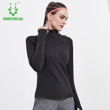 

Autumn Winter Sports Fitness Running Gym Yoga jacket Tops Women's Pullover Breathable Half Zipper Workout Sportswear