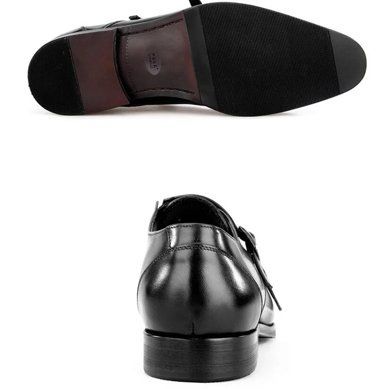 Homem Novos Homens Do Moda Dos De Clássico Vestido Plana 2018 Preto Oxford Casamento Qualidade Luxo 2 1 Couro Sapatos Noivo q7dYqwxB
