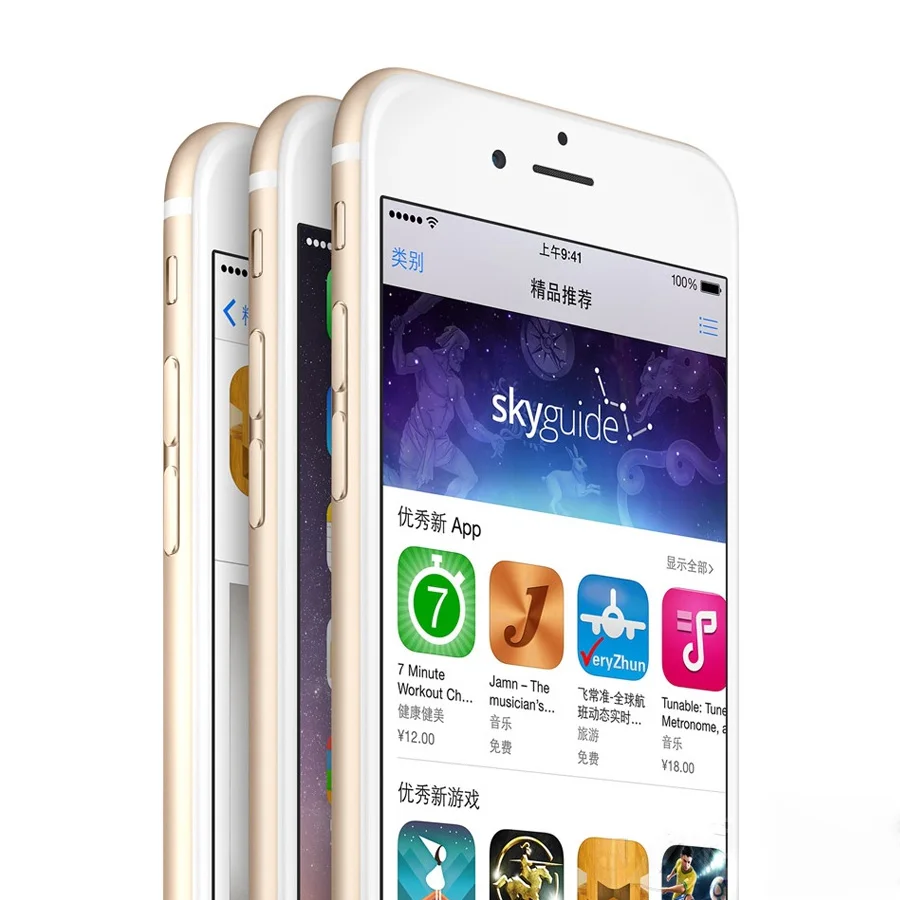 Разблокированный мобильный телефон Apple iphone 6 Plus 5," двухъядерный 16G/64 GB/128 GB Rom IOS iphone 6plus 8MP камера 4K видео LTE