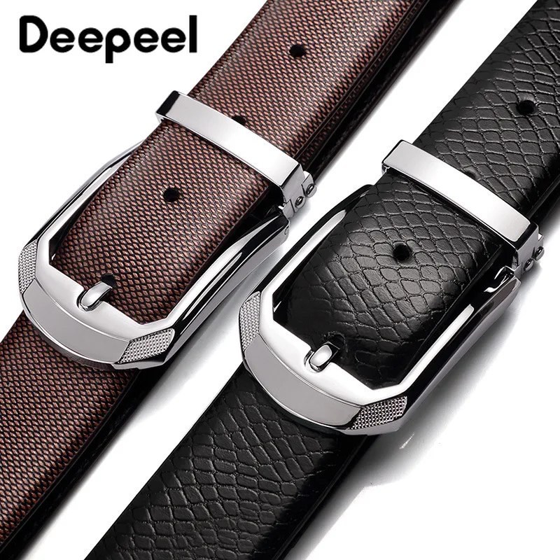 Deepeel 1 шт. 3.3X105-125 см роскошный качественный дизайнерский ремень для мужчин s первый
