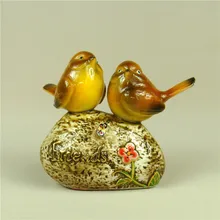 Фарфоровая птичка Статуэтка пары декоративная керамика любителей животных украшение статуи сувенир ремесло подарок для друга и одноклассника