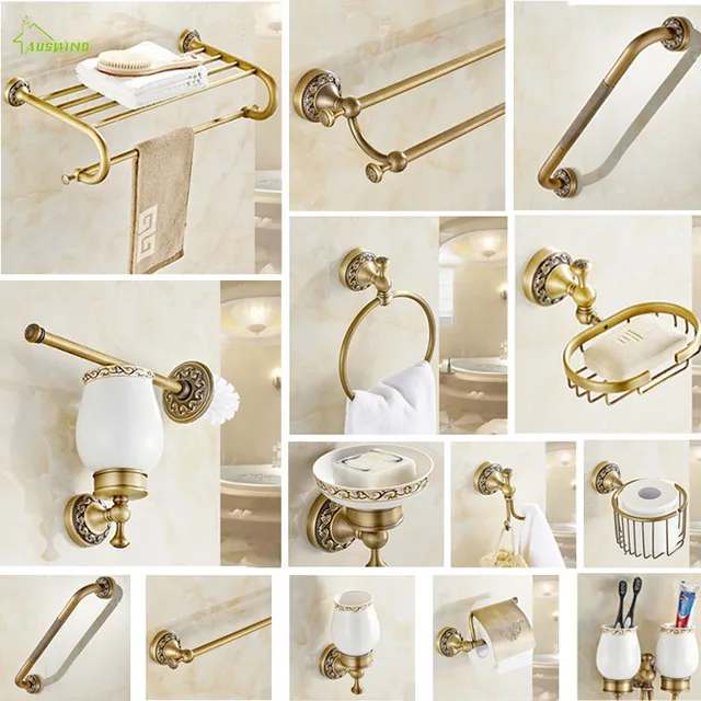 European Style Bathroom Hardware Sets Wall Mount Bathroom Products