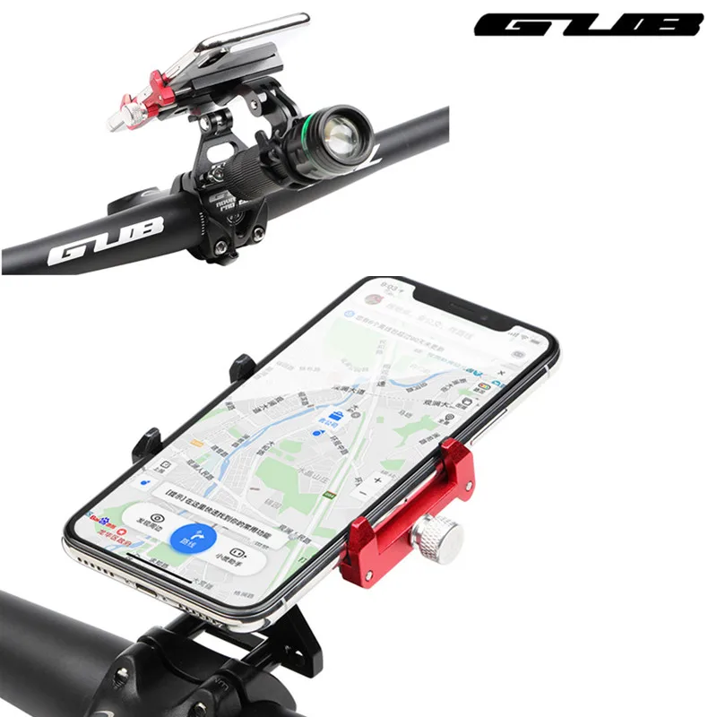 

GUB G-99 G99 Phone Mount Bicycle Stem Install Smart Cell Phone Bracket Camera Headlight LED Torch Holder Alloy Anodized Support