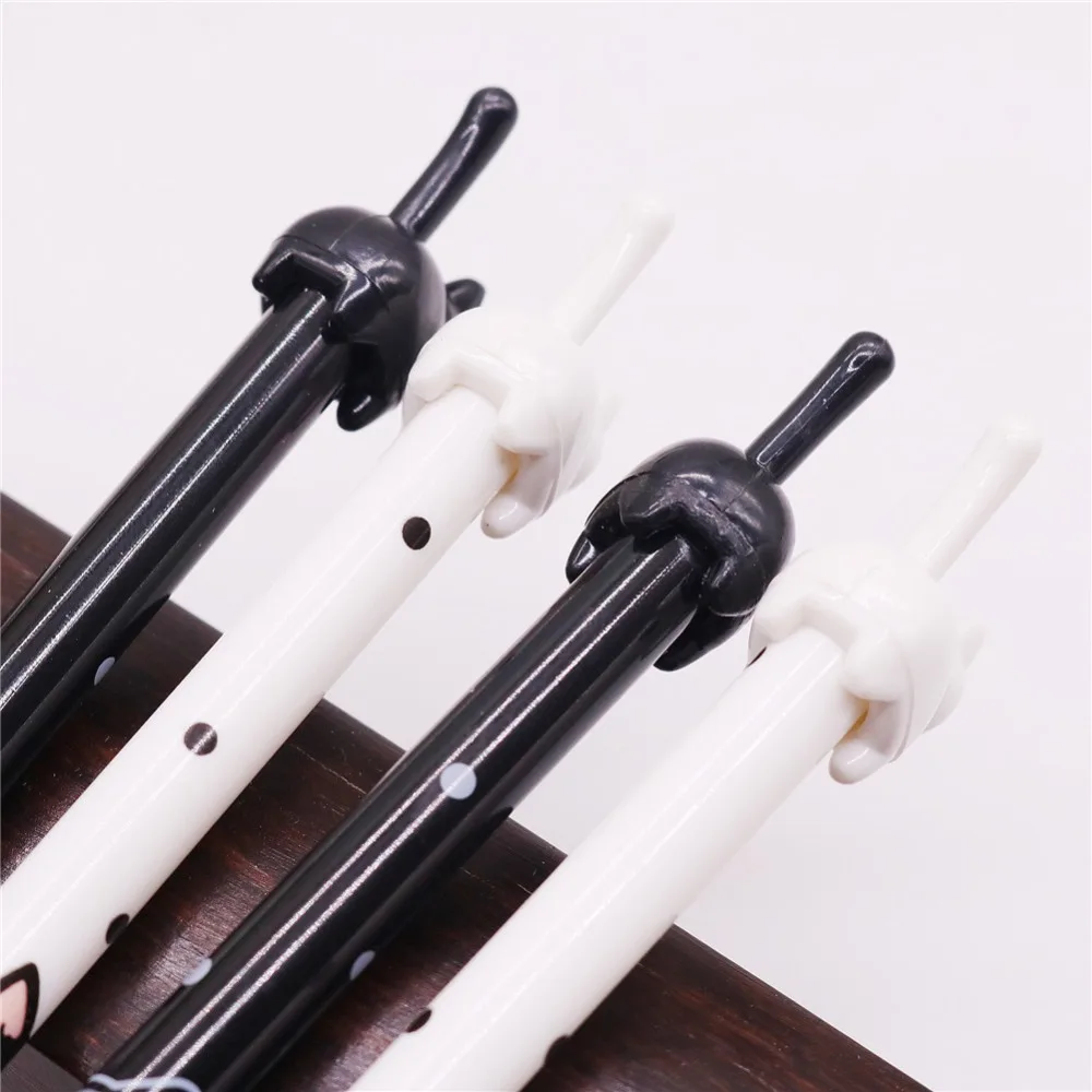 

4 pcs 0.5mm Gel Pen Tail Cute Kitten Promotional Pen Student Stationery Office Writing Financial Accounting Pen