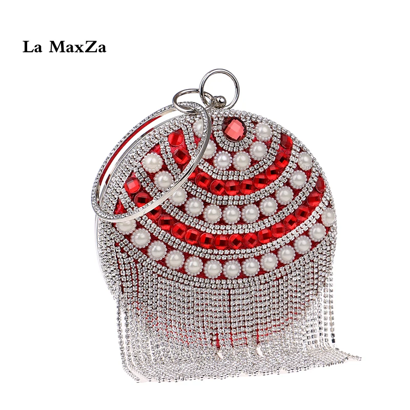 

La MaxZa Diamond impregnated Ladies Party Bag Exquisite Bride Best Seller Evening Handbags Ladies Dress Dinner Bag