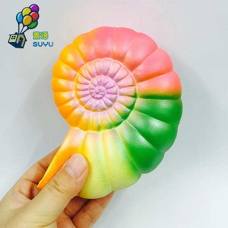 الجملة 20 قطع pu القوقع الأشرطة squishies اسفنجي لعبة ارتفاع بطيء للهاتف جامبو إكسسوارات المحمول المحمولة نوع لينة الملونة