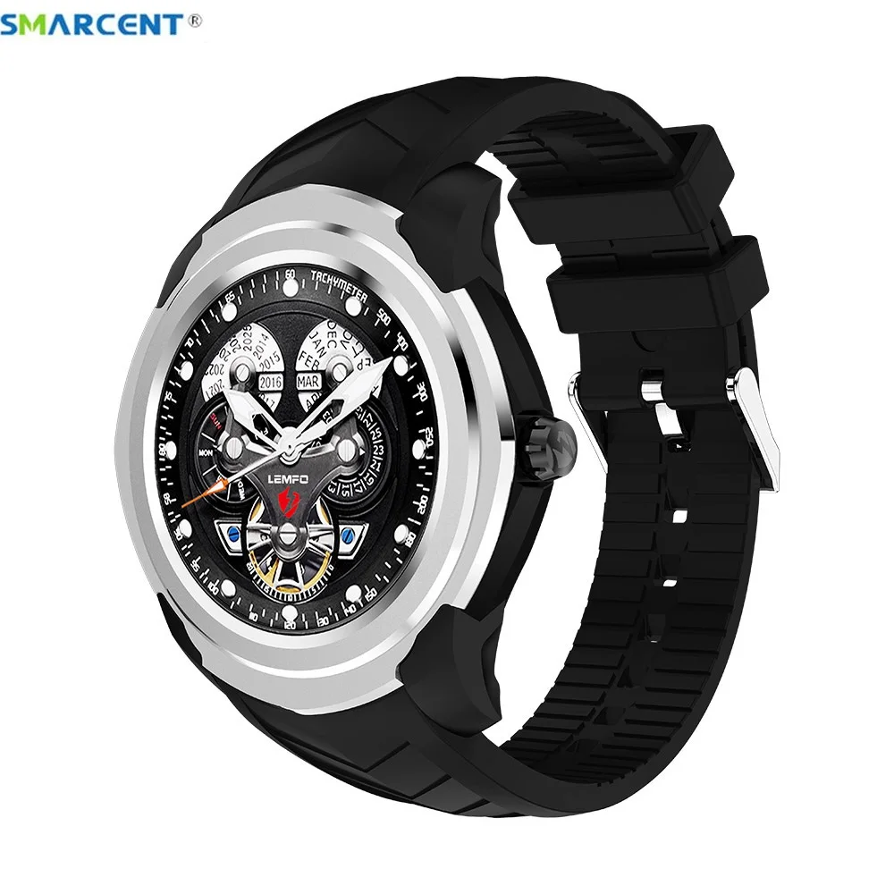 

Smarcent LF17 Smart Watch Men For Android Phone 3G WIFI SIM Card GPS Bluetooth Heart Rate Monitor Pedometer Android Smartwatch