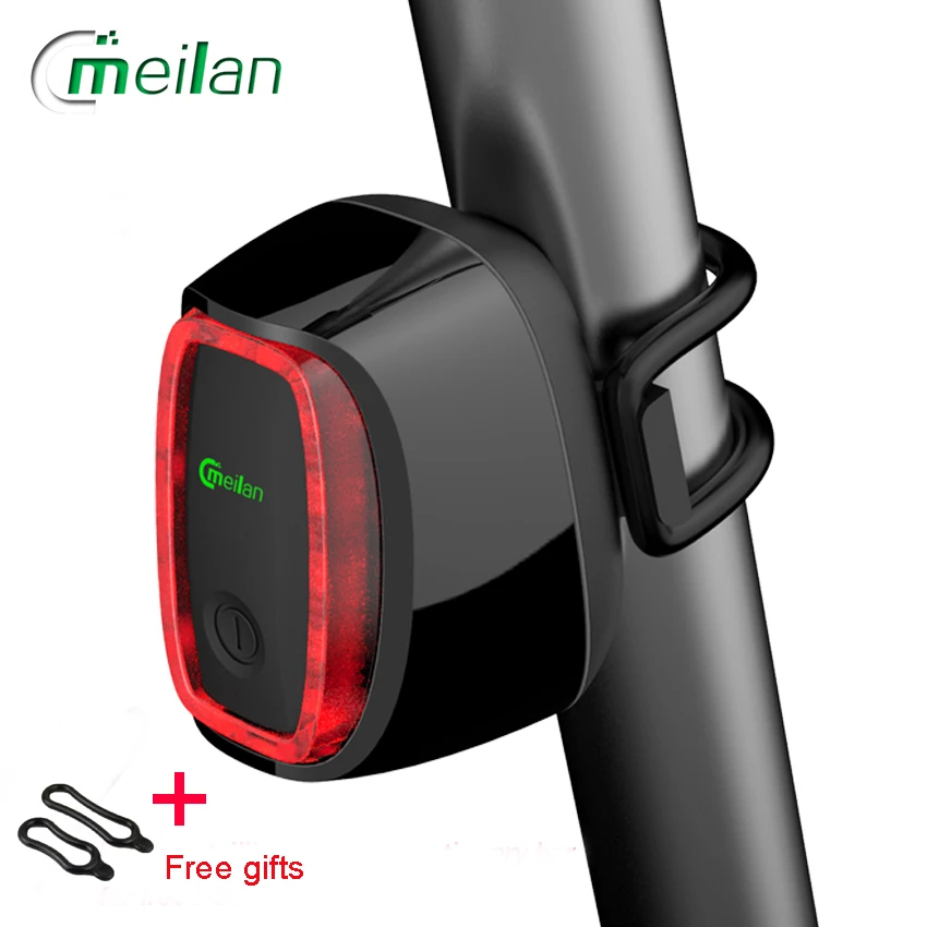 

Bicycle Light Meilan X6 Smart Bike Light Bicycle Rear Back Led Light Usb Rechargeable Seatpost Cycling Tail Lamp Road Bike Light