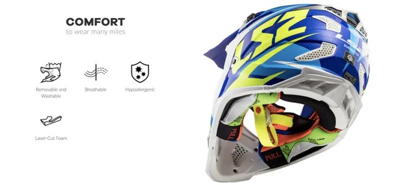 LS2 MX470 subverter шлемы для мотокросса шустрые ATV dirt bike racing enduro casco capacete внедорожный спортивный LS2 мотоциклетный шлем