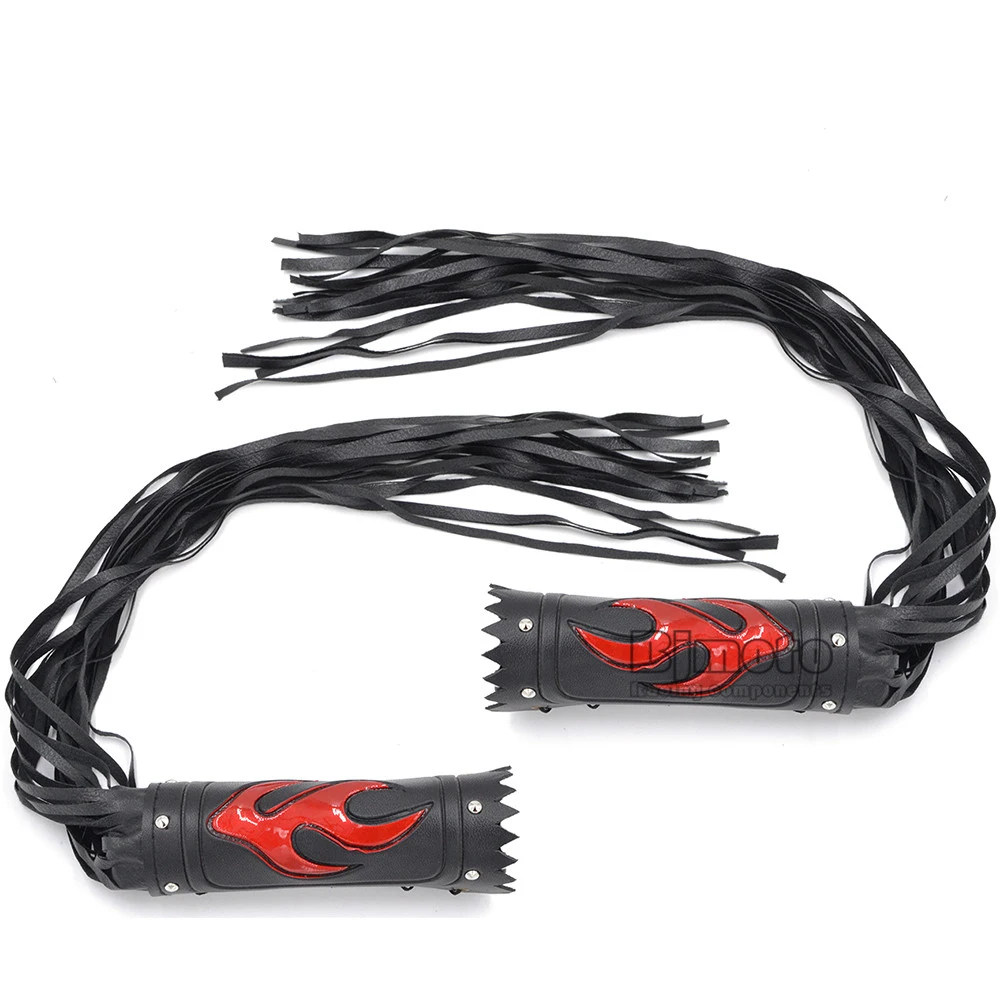 Motorcycle Fringe 23 Grip Cover 19 Lever Cover Combo Tassel For Harley Cruiser (4)
