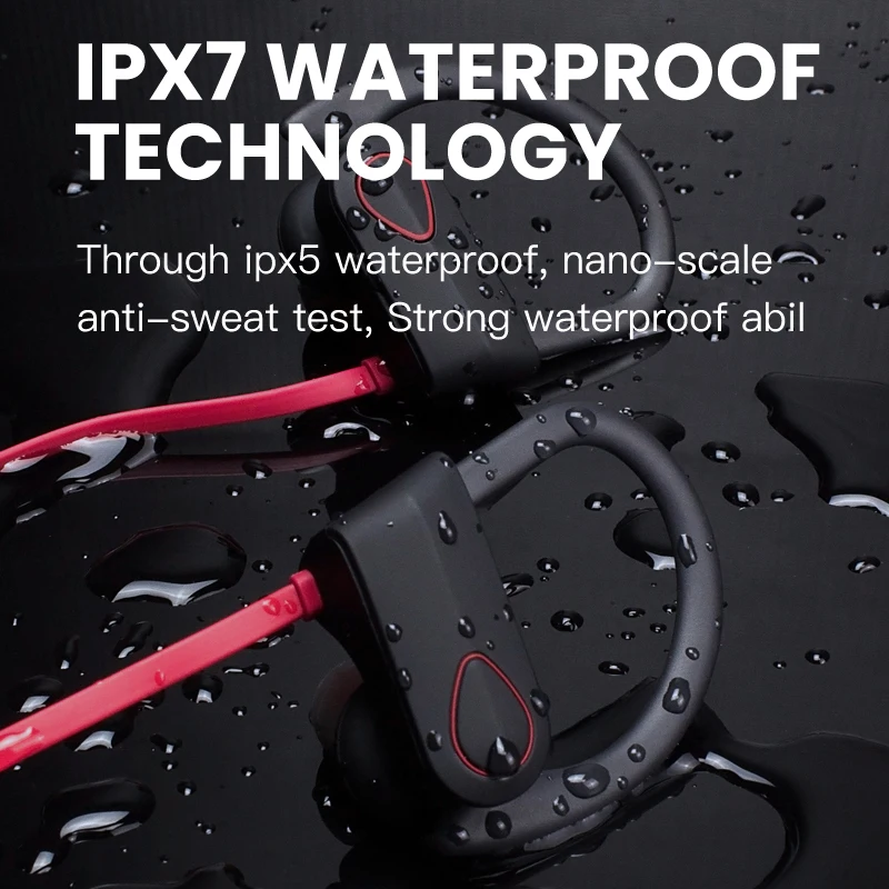 IONCT IPX7 водонепроницаемые 5 0 Bluetooth наушники с шумоподавлением HiFi стерео