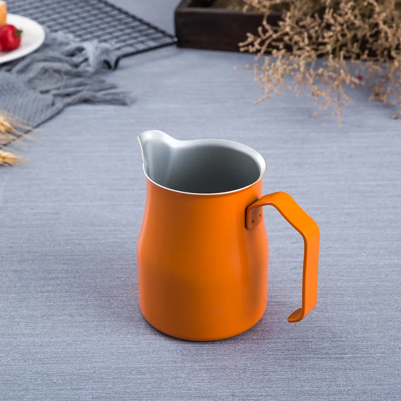 Stainless Steel Milk Frothing Pitcher-Pour Over Coffee Kettle Espresso Steaming Milk Frothing Cup for Latte Art