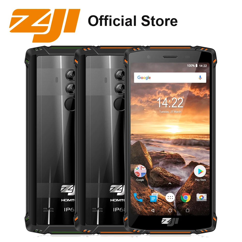 HOMTOM ZOJI Z9 5500 мАч 6 ГБ 64 Гб IP68 водонепроницаемый мобильный телефон Helio P23 частота