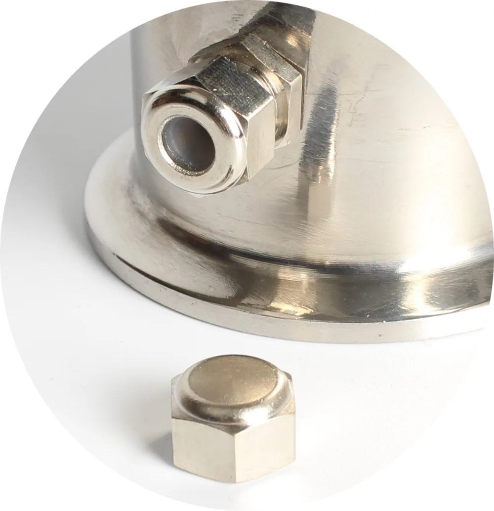 Stainless steel 304 Tri-clamp elbow 90 degree bend pipe thermowell nipple with end cap