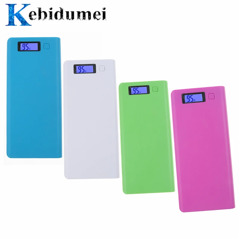 

kebidumei Hot sale 18650 Power Bank Battery Box 5V Dual USB Mobile Phone Charger DIY Shell Case For iphone6 Plus S6 xiaomi