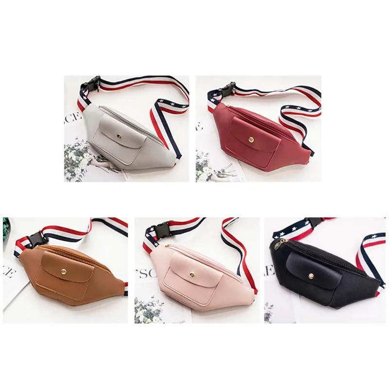 

New Arrivals Adults Waterproof PU Leather Belt Waist Dumplings Bag Handbags Outdoor Sports Camping Running Traveling Accessories