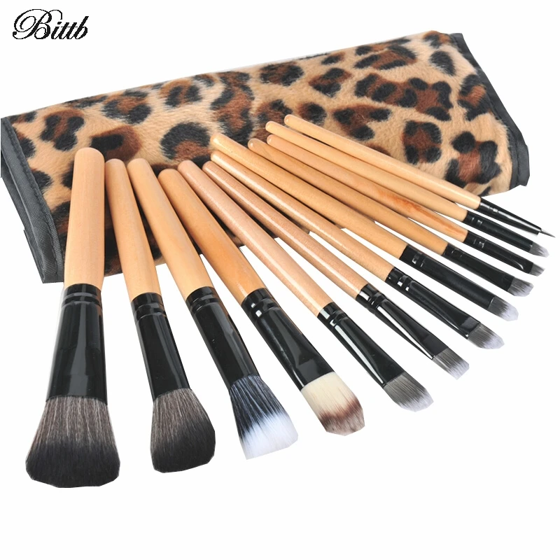 

Bittb 12Pcs Makeup Brushes Tools Set Kit Foundation Eyeshadow Foundation Makeup Brush Contour Eyebrow Powder Make up Brushes
