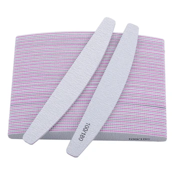 

Professional 50Pcs Nail File 100/180 Sanding Buffer Block DIY Nail Tips Polishing Remover Kits Manicure Pedicure Tools