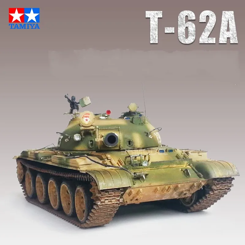 

1:35 Scale Tank Model Russian T-62A kAssembly Tank Model Tank Building Kits DIY Tank Collection TAMIYA 35108