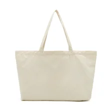 Натуральная белая холщовая хлопковая рекламная сумка для покупок