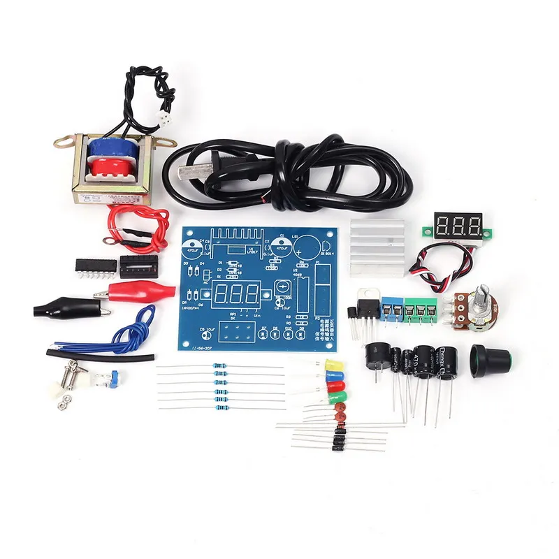 LM317 Регулируемое напряжение 220 В до 1,25 в-14,5 в понижающий источник питания DIY наборы печатной платы DIY Электронные с оболочкой