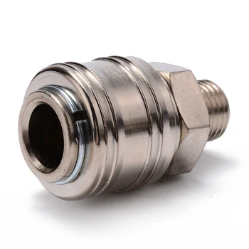 

2pcs Air Line Hose Compressor Connector Euro Fitting Female Quick Release Set with 1/4 BSP Male Thread