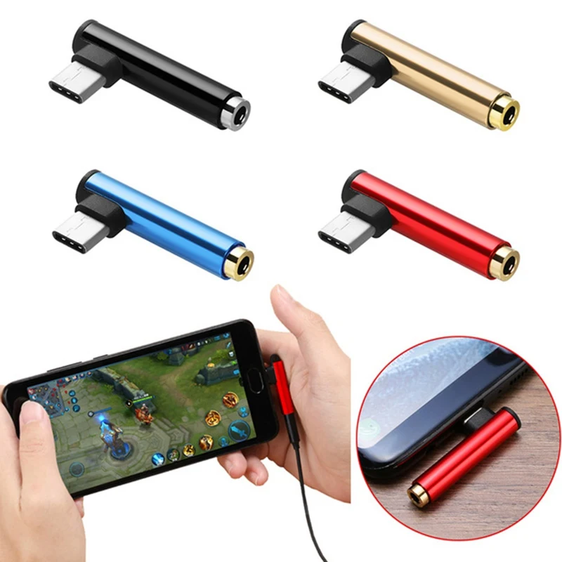 

1Pcs Mini & Slim USB Type C To Headphone Jack Adapter Cable For Xiaomi Huawei Headset Splitter