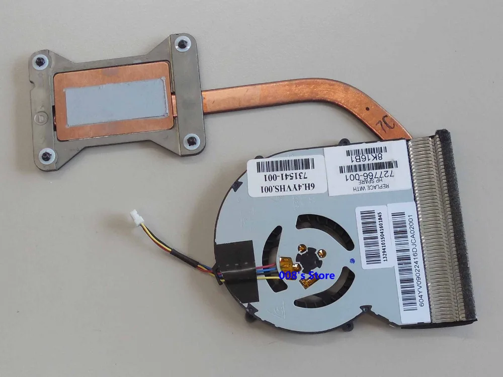 

New Laptop Cooler Radiator Heatsink Fan For HP PROBOOK 430 G1 470 Notebook PC 248 G1 727766-001 KSB05105HB -CL13 5V 0.32A