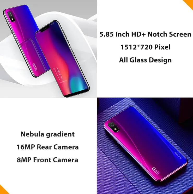 ElePhone A4 Pro 5 85 &quotHD + 19:9 полный Экран 3000 mAh быстрая зарядка смартфона MT6763 Octa Core 4 GB 64