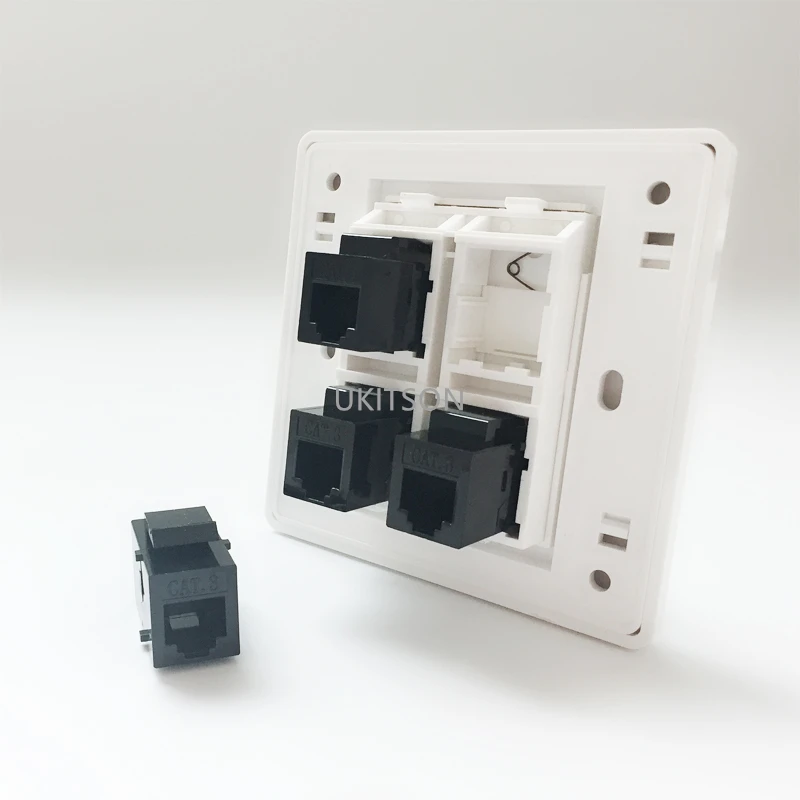 4 Ports CAT3 RJ11 Wall Panel pic 4