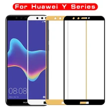 Для huawei y6 y7 y9 протектор экрана из закаленного стекла для huawei Y7 Y6 Y5 prime pro y3 y, 5, 6, 7, 9, 3 y3 чехол с защитной пленкой для экрана