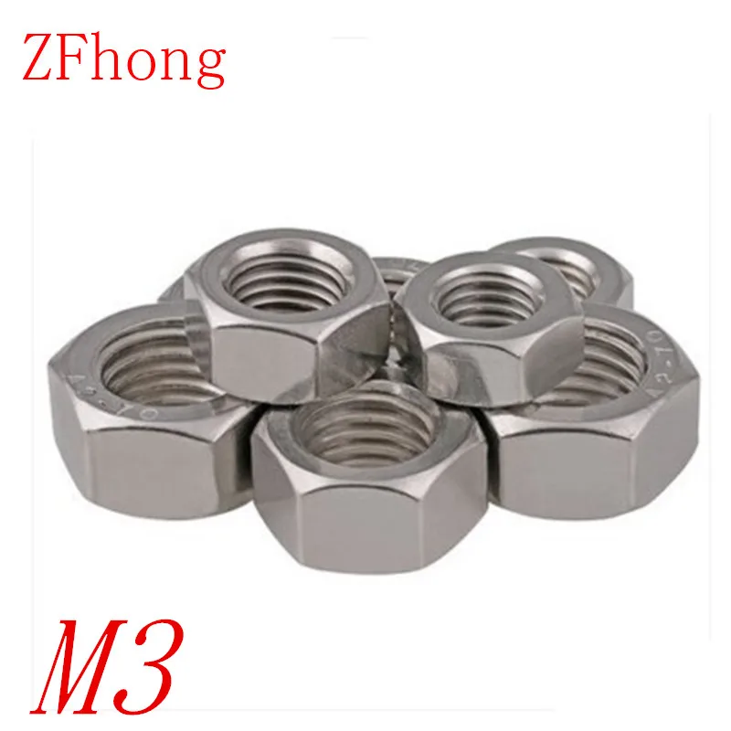 1000 шт DIN934 M3 нержавеющая сталь 304 Шестигранная гайка|hex nut|stainless steel hex nutsnut nut |