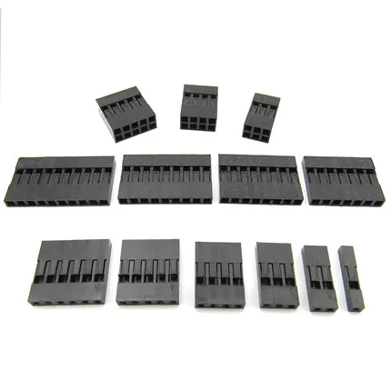 

50PCS Dupont Plastic Shell 1Pin 2Pin 3Pin 4Pin 5Pin 6Pin 7Pin 8pin 9pin 10pin 2.54mm Dupont Connector 1P/2P/3P/4P/5P/6P/7P/8P/9P