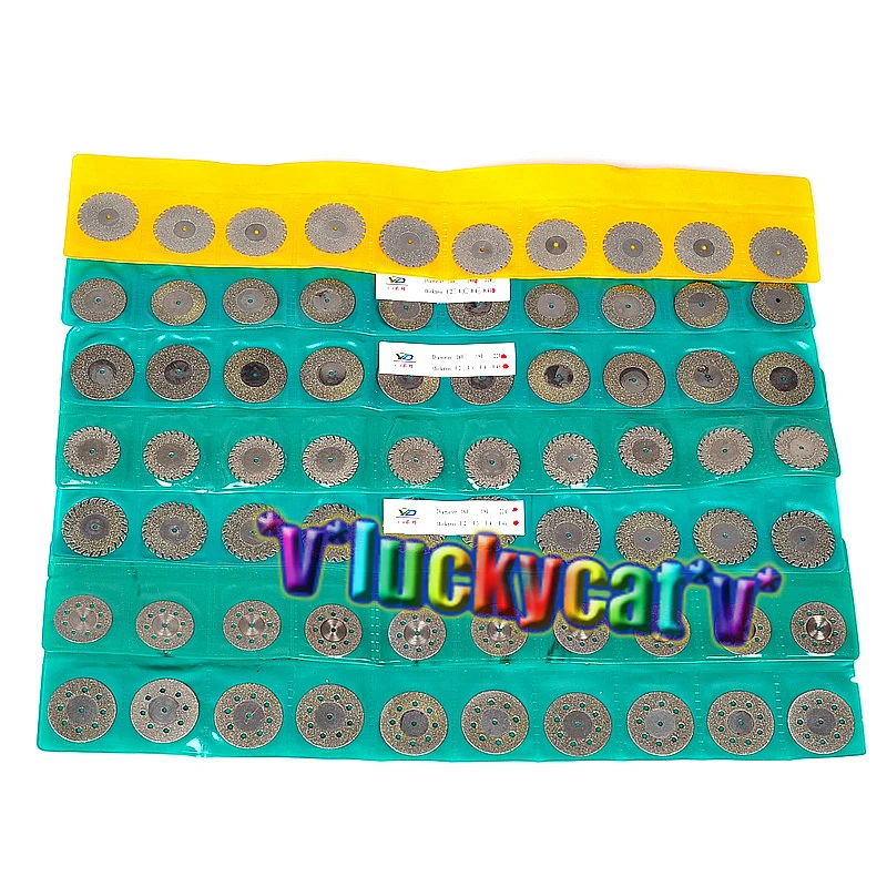 

21pcs Dental Diamond Polishing Wheel Saw Disc Rotary Tool 7 types, 3pcs/type