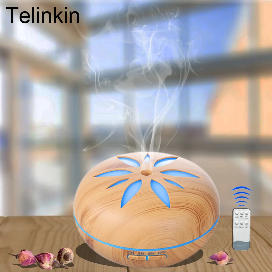 550ml Aroma diffuser Air Electric Humidifier for home with Remote Control Essential oils for aromatherapy ultrasonic mist maker