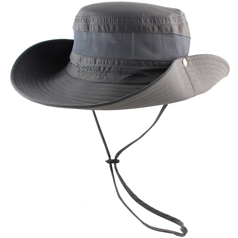 UPF 50 + قبعة الشمس دلو الصيف الرجال النساء الصيد Boonie قبعة الشمس الأشعة فوق البنفسجية حماية طويل كبيرة واسعة حافة بوب المشي في الهواء الطلق شاطئ ...