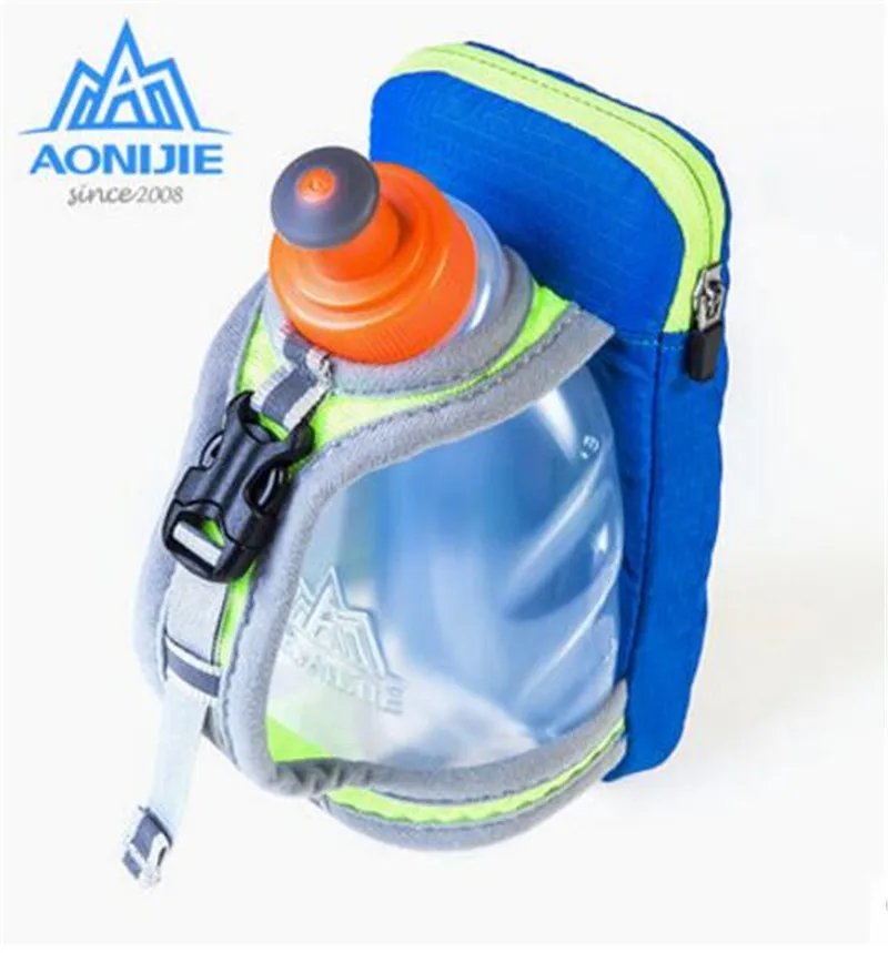 AONIJIE Outdoor Running Bag Handheld Water  250ML Bottle Hydration Pack Hiking Cycling Running Kettle Hand Bag For 4.7 Inch Phon