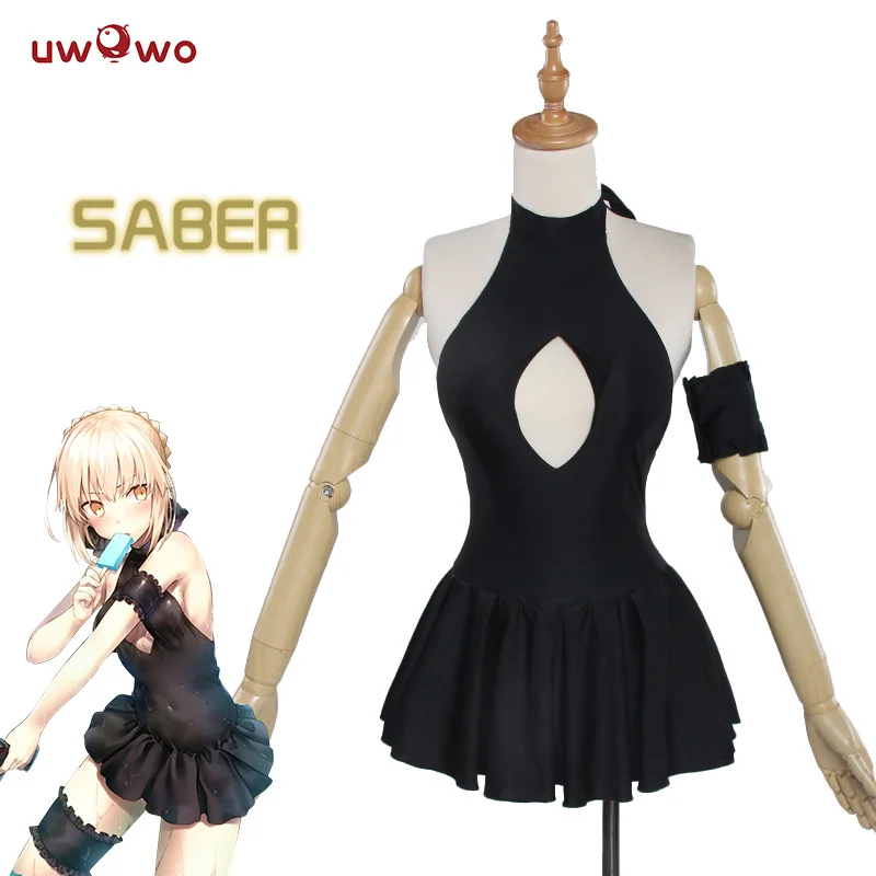 Женский купальник UWOWO костюм для косплея Alter Saber плавания|saber cosplay|fate saber cosplayfate cosplay